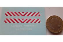 decals decalcomanie sapeurs pompiers protection signalisation 1/43