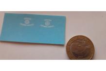 decals decalcomanie pompier mulhouse en blanc 1/43