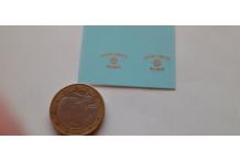 decals decalcomanie pompier mulhouse couleur or  1/43