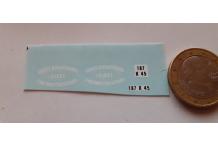 decals decalcomanie pompier du loiret  1/43