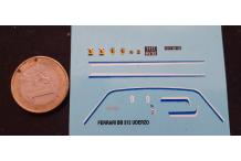 décalcomanie decals ferrari uderzo bb512  1/43 reasor