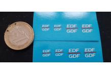 decals décalcomanie edf gdf logo  1/43 1 euro