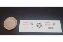 decals decalcomanie  citroen ds café henry blanc voiture jaune toit noir 1/43