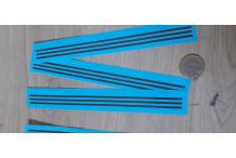 decals decalcomanie filet bande marron 1/43