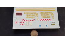 décalcomanie decals pompiers intervention en milieux perilleux 1/43 reasor