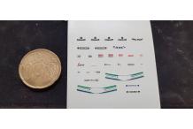 décalcomanie pour casque senna camel marlboro  1 euros