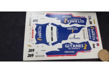 décalcomanie décals nissan patrol dakar gitanes blondes  1/43 reasor