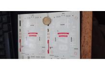 décalcomanie décals alfa romeo dtm 155 1/43 reasor 2 feuillzq pour 1 déco