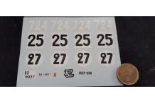 décalcomanie pour ferrari chiffre 1/32 1N