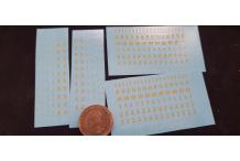 décalcomanie pour train marquage wagon marchandise voyageur 1/87 1N