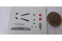 jaguar  decalcs décalcomanie 1/43   c 1euro