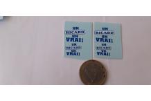 un vrai ricard  decalcs décalcomanie 1/43   c 1euro