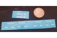 decals decalcomanie mack en blanc 1/43