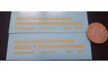 pompiers intervention diverses 1/43 decalcomanie