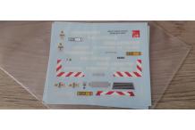 decalcomanie decals etaiement sauvetage deblaiement 1/43