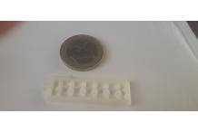 retroviseur obus en plastique blanc 1/43