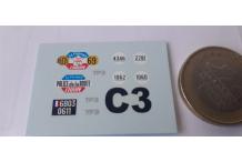decals décalcomanie citroen tour de france gendarmerie 1/43 cahier A