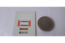 decals décalcomanie rampe lumineuse gendarmerie 1/43 mots plaque cahier A