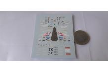 decals décalcomanie bmw f650rr dakar 2000 1/43 cahier A