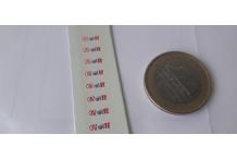 decals décalcomanie tenue pour garagiste gazoline 1/43 cahier A