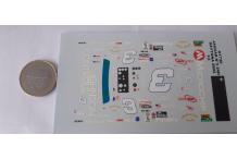 decals décalcomanie daytona 2002 pour jaguar  1/43 cahier a
