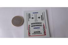 decals décalcomanie wegenwacht police 2 cv break camionnette 1/43 cahier A