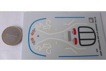 decals décalcomanie jaguar n3 24 daytona 2002  1/43 cahier A