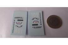 decals decalcomanie 1/43 matra jet coupe napoleon cevennes 1965