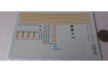 decals décalcomanie pompier nord dunkerque et paris 1/43 cahier a