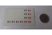decals décalcomanie gendarmerie mot en blanc avec drapeau france 1/43 cahier a