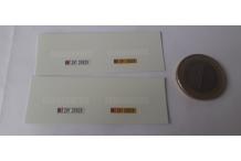 decals décalcomanie gendarmerie mot en blanc avec plaque 1/43 cahier a