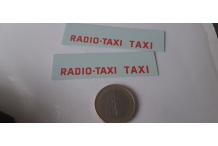 decals décalcomanie taxi radio 1/43 cahier A