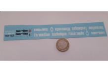 decals décalcomanie 1/87 pour berliet et sa remorque