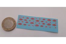 decals décalcomanie 1/87 1/32 1/24 1/18 logo bugatti