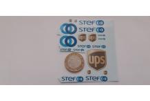 ups stef pub entamé decals décalcomanie 1/43