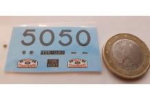 decals décalcomanie 1/43 sur citroen 2cv rallye charente