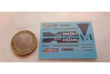 decals décalcomanie 1/87 cinzano sur peugeot 404 break tour de france