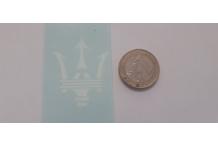 decals decalcomanie déco grand logo maserati diorama couleur blanc