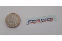 decals decalcomanie cinzano tour de france  1/43 renault 4cv cahier 1E