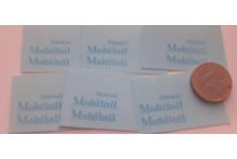 decals decalcomanie 1/43  mobioil en bleu clair  1 euros