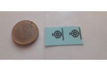 decals decalcomanie 1/43 citroen 2cv  dinky cahier 1e