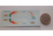 decals decalcomanie  1/43 renault clio nougaro cahier A
