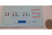 decals decalcomanie  1/32 toyota n23 cahier A
