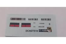 décalcomanie décals renault r21 turbo plaque capot coffre 1/43  cahier 1e