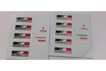 décalcomanie décals pub arrows orange f1   1/43  cahier 1e