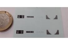 décalcomanie décals pour  renault alpine 1/43  cahier 1e