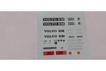 decals decalcomanie déco pour tracteur volvo bm cahier 1e