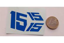 decals decalcomanie chiffre 15 style nascar 1/43  cahier 1e