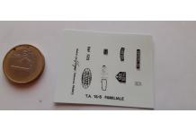 decals decalcomanie 1/43 citroen traction cahier a