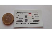 decals decalcomanie 1/43 alfa romeo 147deco coffre capot cahier a